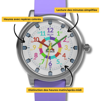 Cadran montre Inouck violette