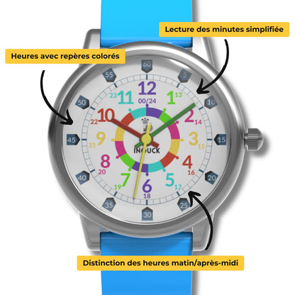 Cadran montre Inouck bleue