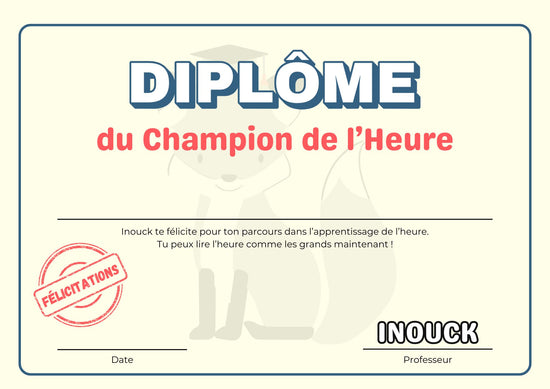 Diplôme du Champion de l'Heure