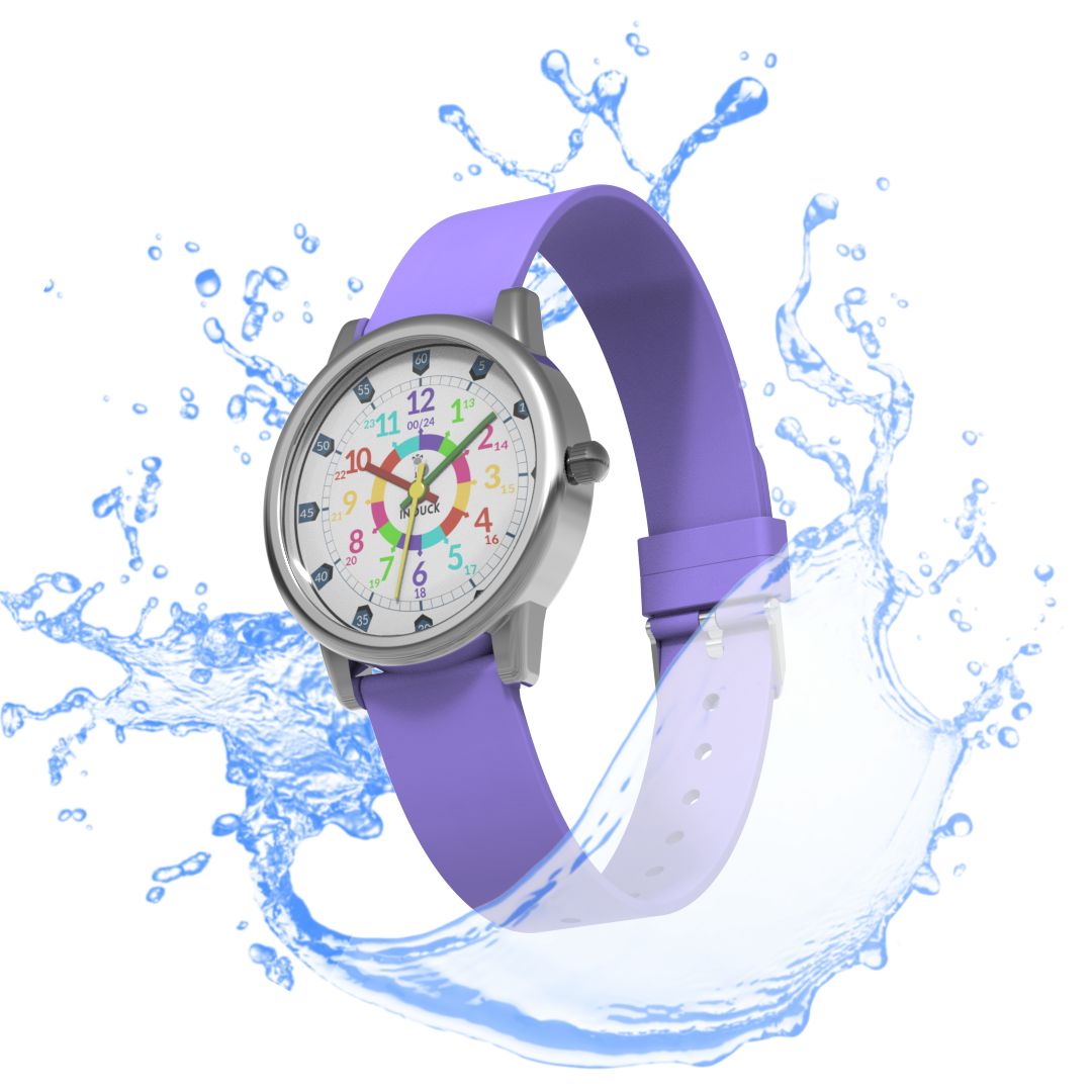 INOUCK Montre p dagogique violette Apprendre l heure Inouck