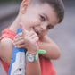 Enfant avec montre pédagogique verte Inouck